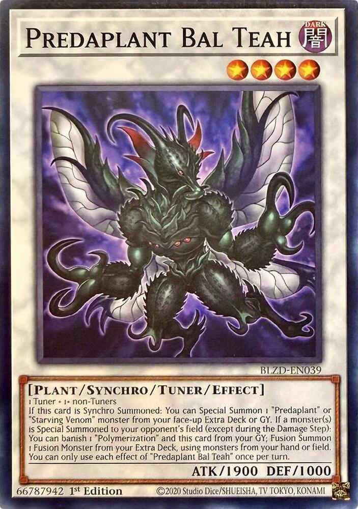 Predaplant Bal Teah BLZD-EN039 card from Blazing Dominion