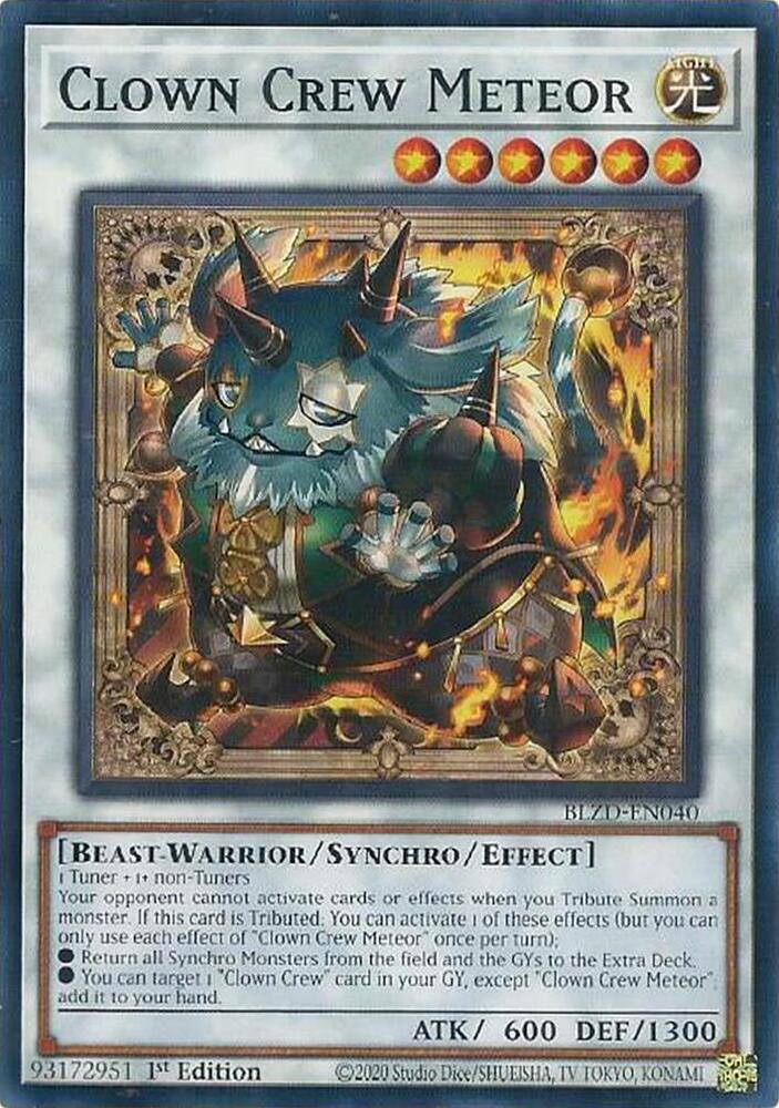 Clown Crew Meteor BLZD-EN040 card from Blazing Dominion