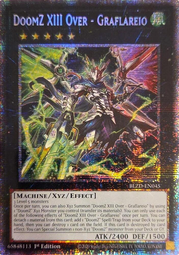 DoomZ XIII Over - Graflareio (Starlight Rare) BLZD-EN045 card from Blazing Dominion