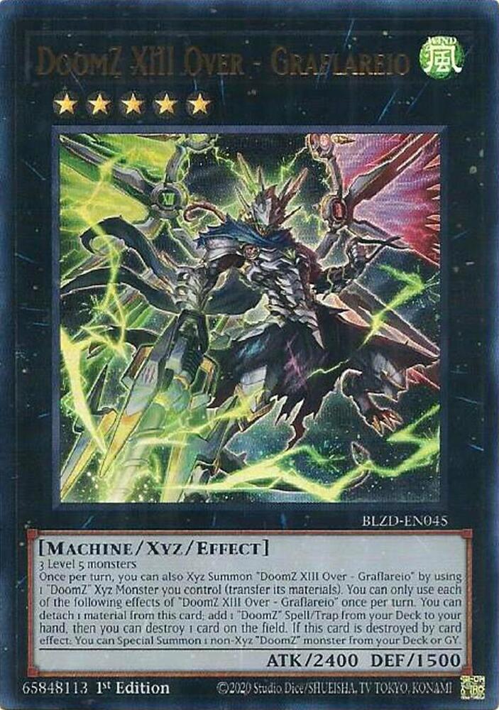 DoomZ XIII Over - Graflareio BLZD-EN045 card from Blazing Dominion
