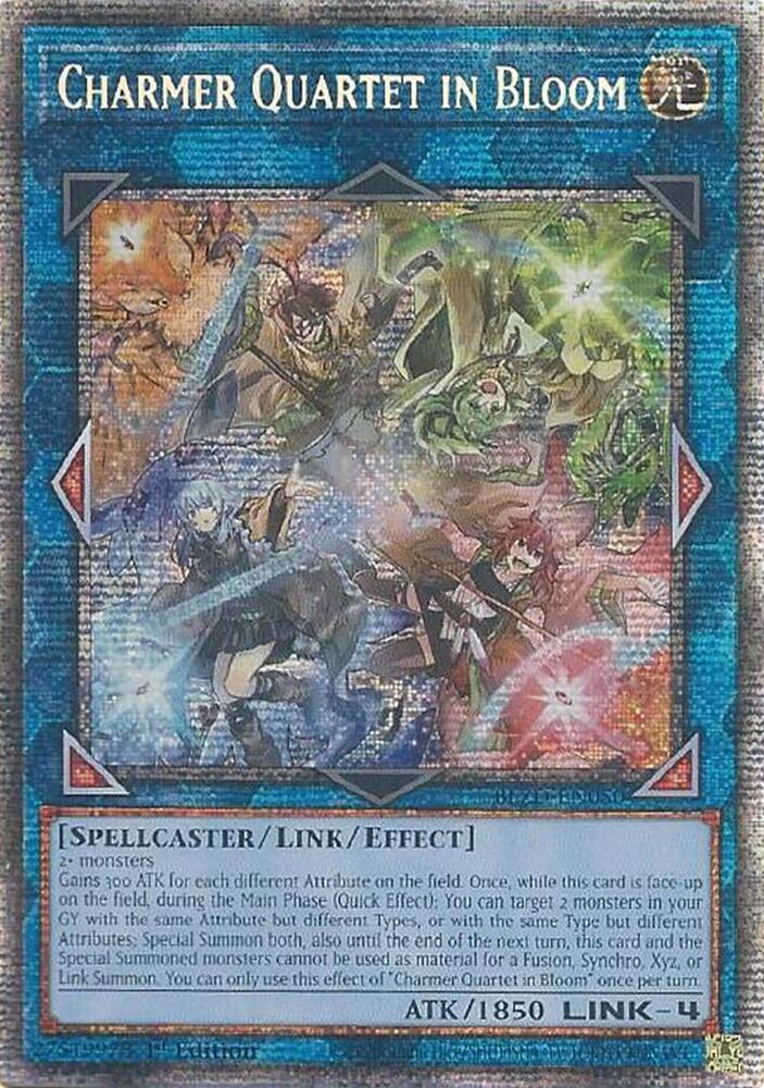 Charmer Quartet in Bloom (Starlight Rare) BLZD-EN050 card from Blazing Dominion