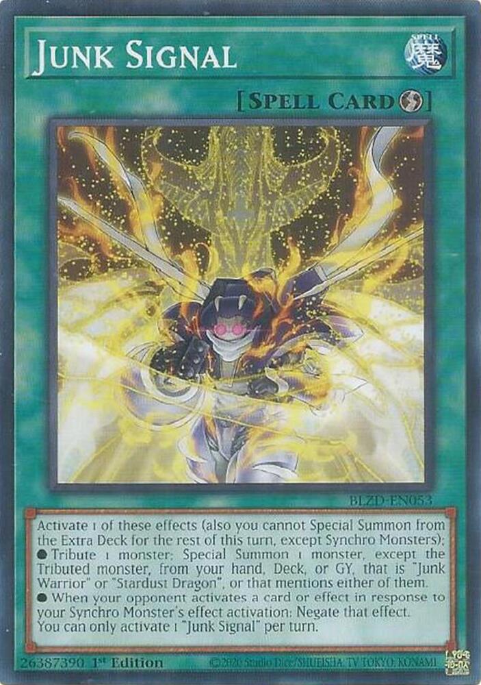 Junk Signal BLZD-EN053 card from Blazing Dominion