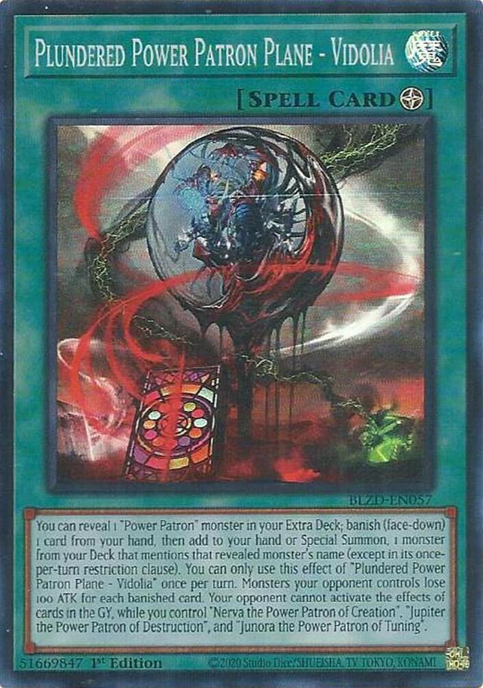 Plundered Power Patron Plane - Vidolia BLZD-EN057 card from Blazing Dominion
