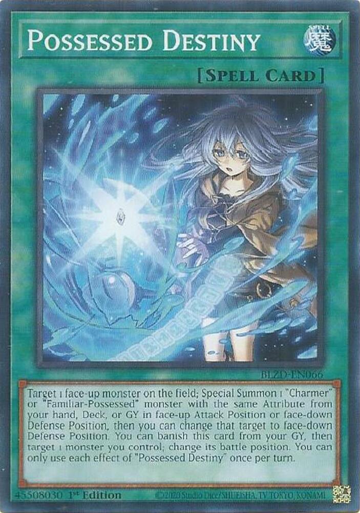 Possessed Destiny BLZD-EN066 card from Blazing Dominion