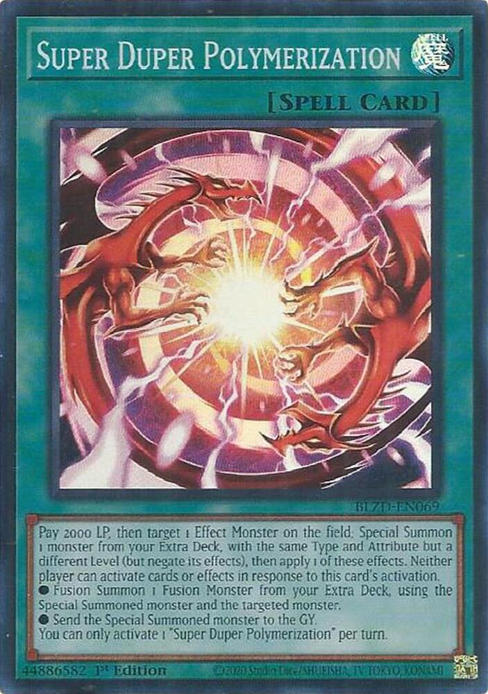 Super Duper Polymerization BLZD-EN069 card from Blazing Dominion