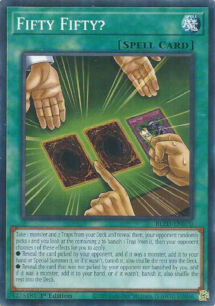 Fifty Fifty? BLZD-EN070 card from Blazing Dominion