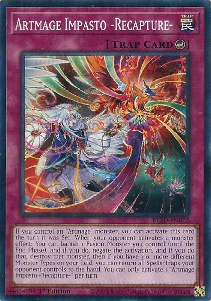 Artmage Impasto -Recapture- BLZD-EN072 card from Blazing Dominion