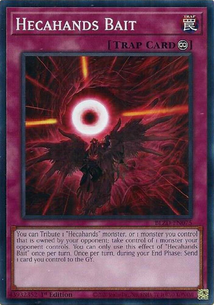 Hecahands Bait BLZD-EN075 card from Blazing Dominion