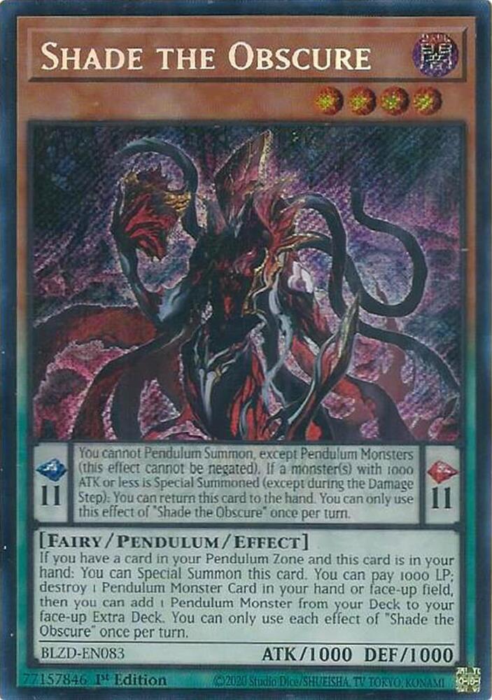 Shade the Obscure BLZD-EN083 card from Blazing Dominion