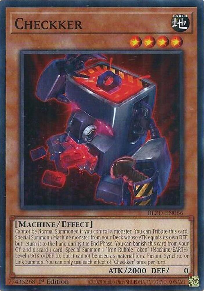 Checkker BLZD-EN086 card from Blazing Dominion