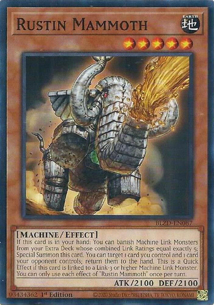 Rustin Mammoth BLZD-EN087 card from Blazing Dominion