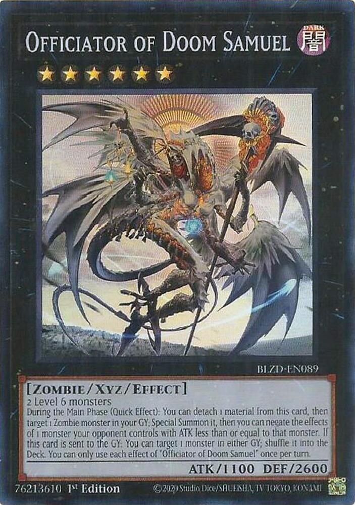 Officiator of Doom Samuel BLZD-EN089 card from Blazing Dominion