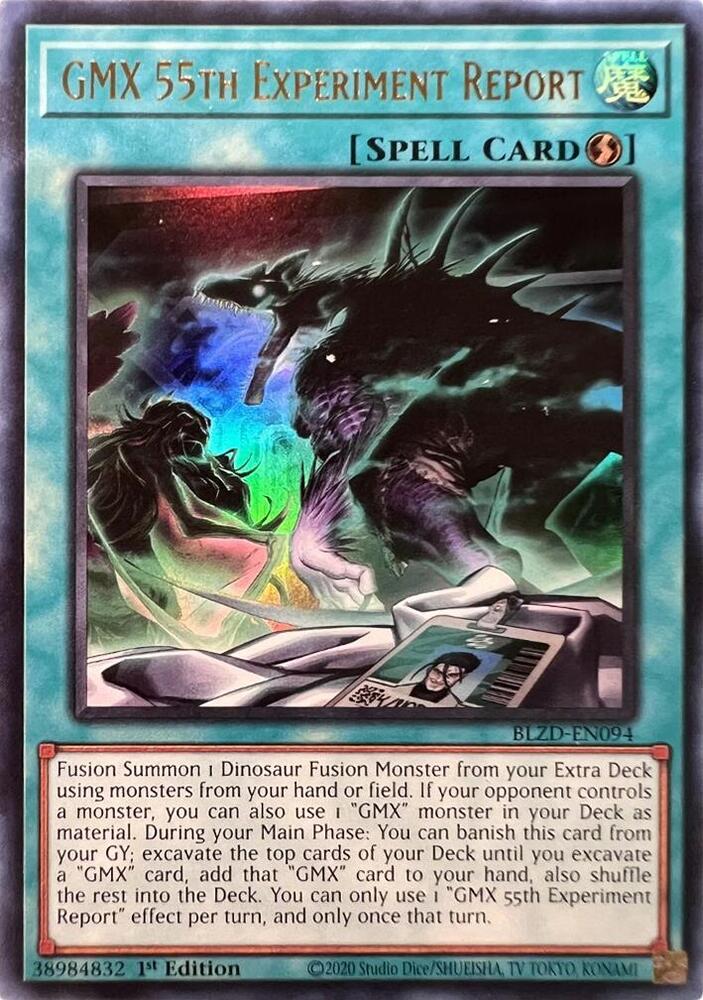 GMX 55th Experiment Report BLZD-EN094 card from Blazing Dominion