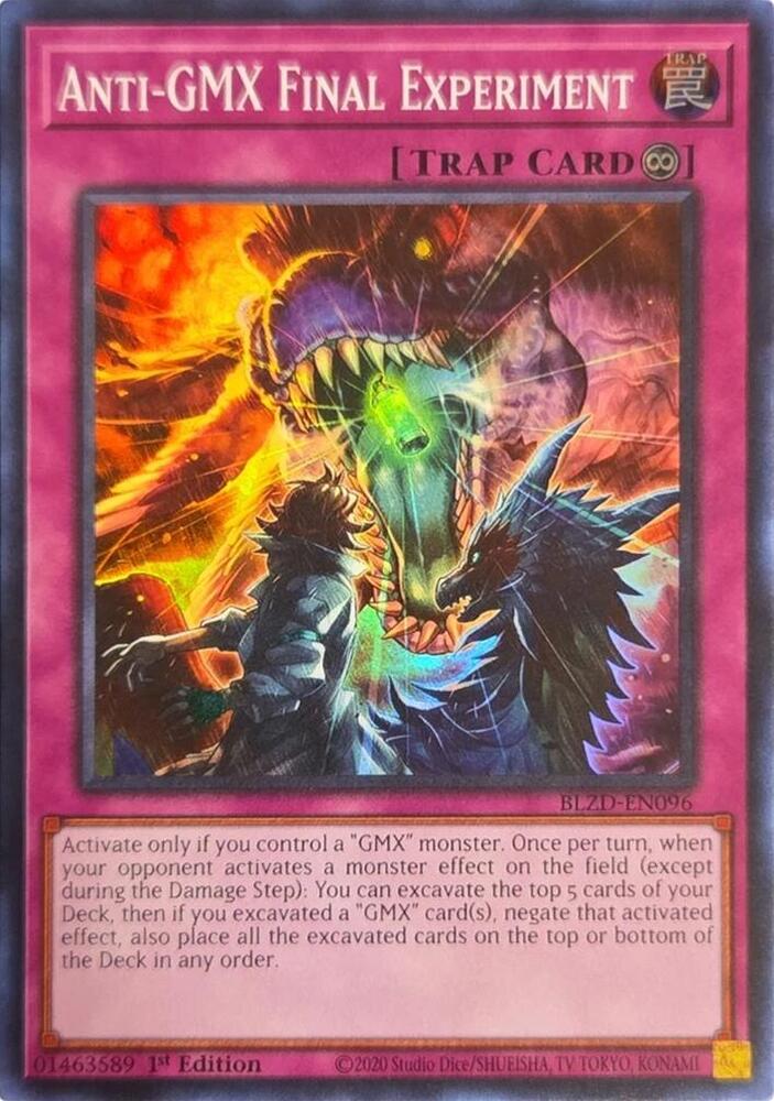 Anti-GMX Final Experiment BLZD-EN096 card from Blazing Dominion