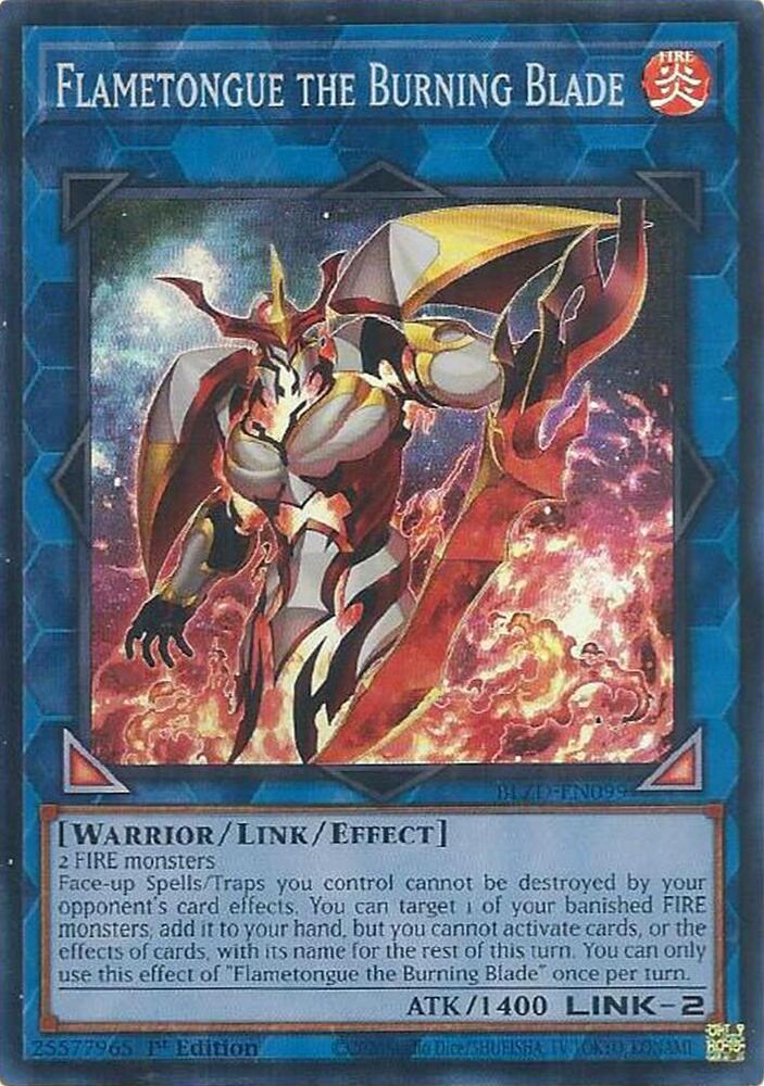 Flametongue the Burning Blade BLZD-EN099 card from Blazing Dominion