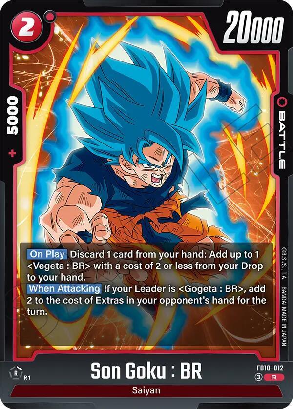 Son Goku : BR FB10-012 card from Cross Force