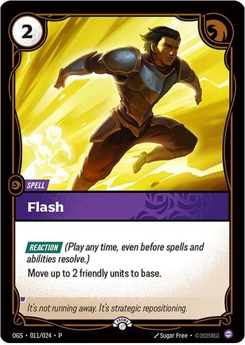 Flash 011/024 card from Riftbound Organized Play Promotional Cards