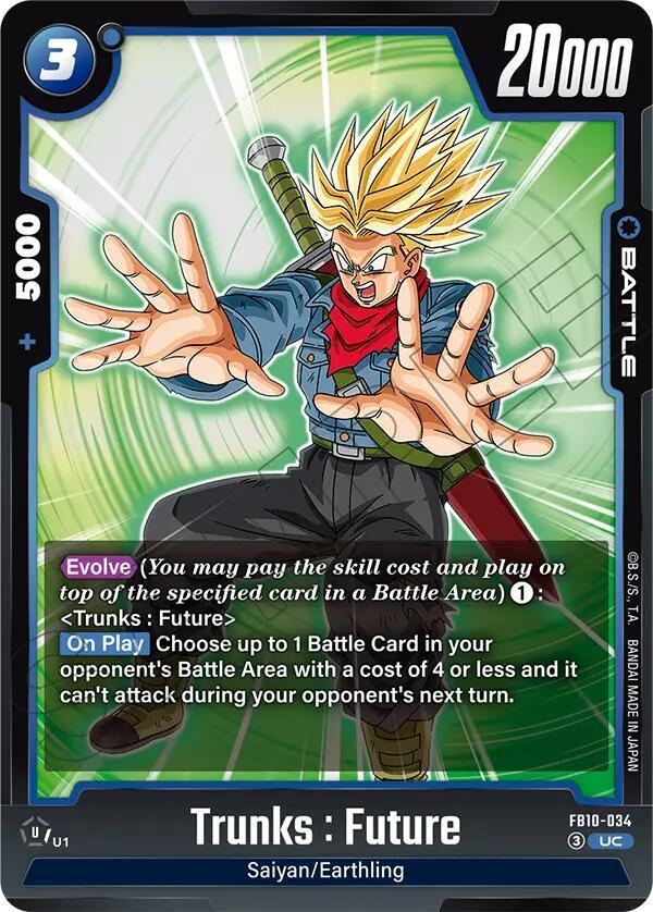 Trunks : Future FB10-034 card from Cross Force