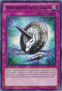 Spikeshield with Chain BP02-EN214 card from Battle Pack 2: War of the Giants