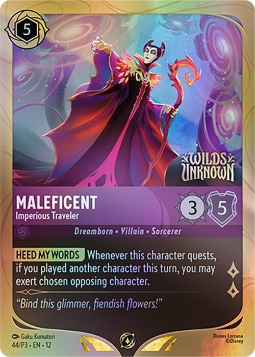 Maleficent - Imperious Traveler 44 card from Disney Lorcana Promo Cards