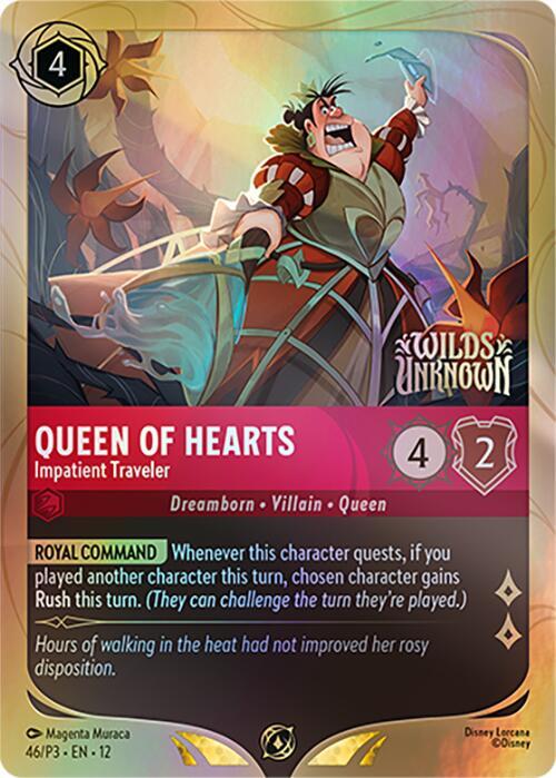 Queen of Hearts - Impatient Traveler 46 card from Disney Lorcana Promo Cards