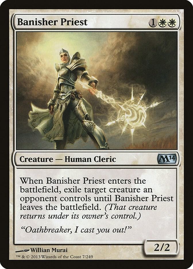 Banisher Priest 7 card from Magic 2014 (M14)