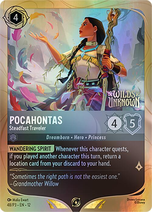 Pocahontas - Steadfast Traveler 48 card from Disney Lorcana Promo Cards