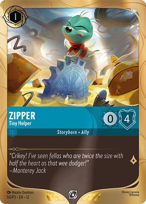 Zipper - Tiny Helper 50 card from Disney Lorcana Promo Cards