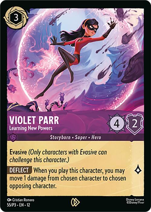 Violet Parr - Learning New Powers 55 card from Disney Lorcana Promo Cards
