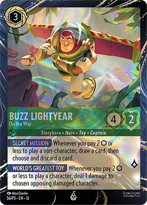Buzz Lightyear - On the Way 56 card from Disney Lorcana Promo Cards