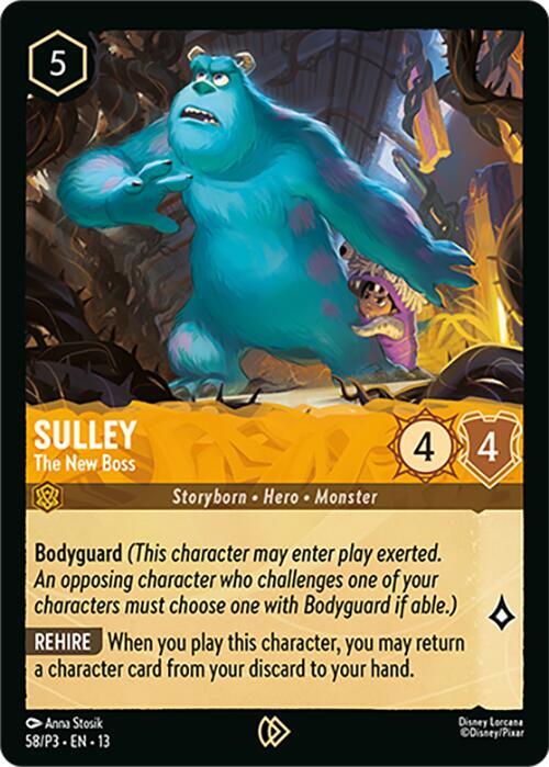 Sulley - The New Boss 58 card from Disney Lorcana Promo Cards