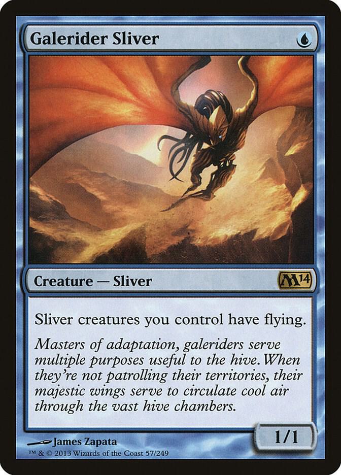 Galerider Sliver 57 card from Magic 2014 (M14)