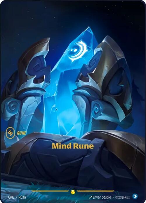 Mind Rune (Alternate Art) R03a card from Unleashed