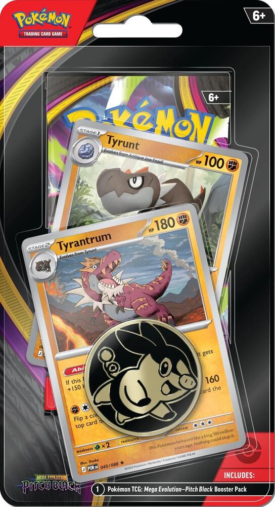 Pitch Black Premium Checklane Blister [Tyrunt, Tyrantrum] (Target Exclusive) card from ME05: Pitch Black