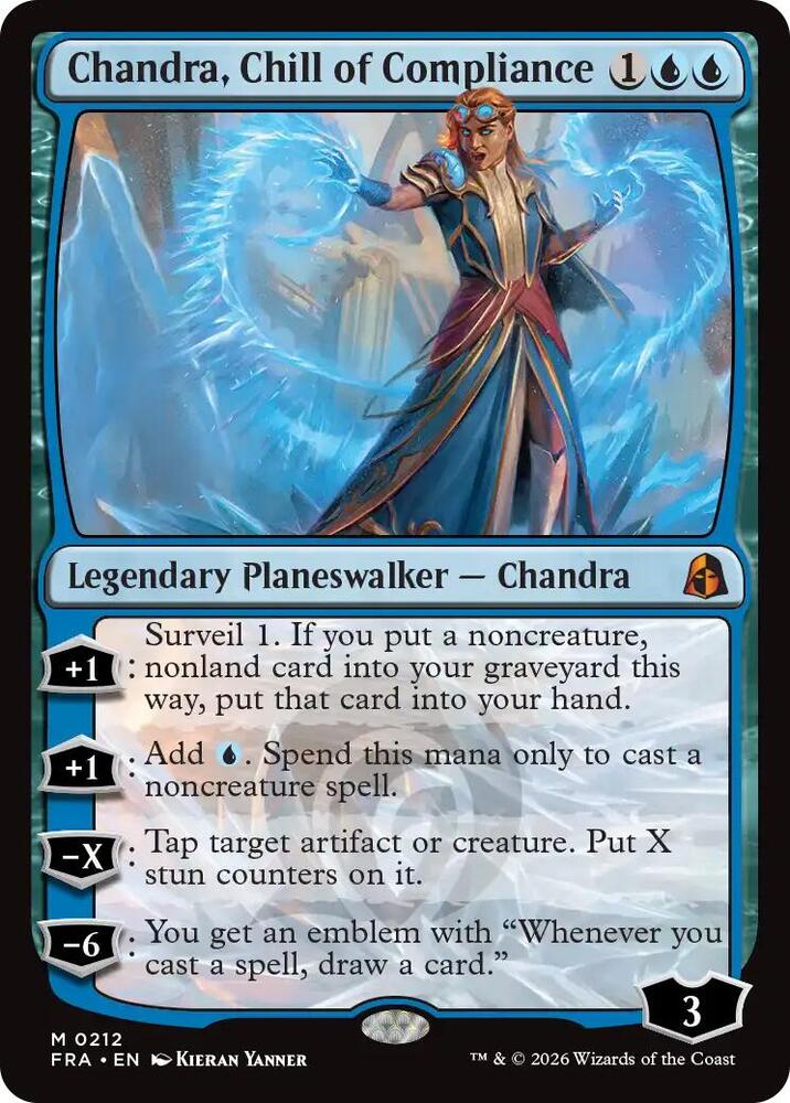 Chandra, Chill of Compliance 212 card from Reality Fracture
