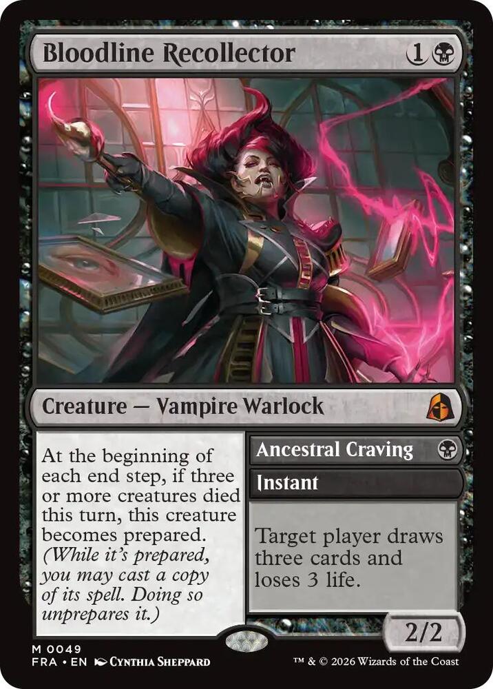 Bloodline Recollector 49 card from Reality Fracture