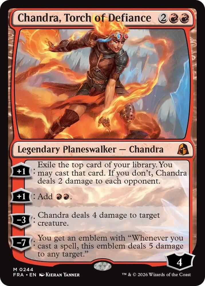 Chandra, Torch of Defiance 244 card from Reality Fracture