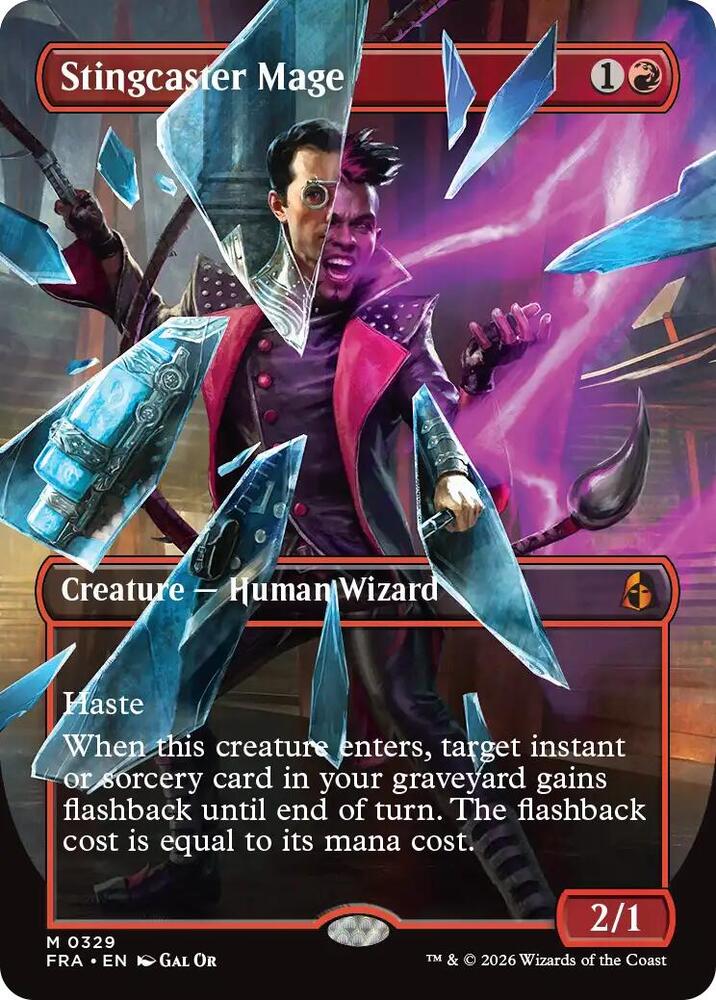 Stingcaster Mage (Borderless) 329 card from Reality Fracture