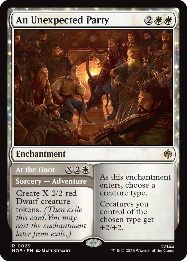 An Unexpected Party 29 card from The Hobbit
