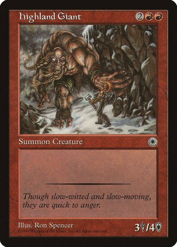 Highland Giant card from Portal