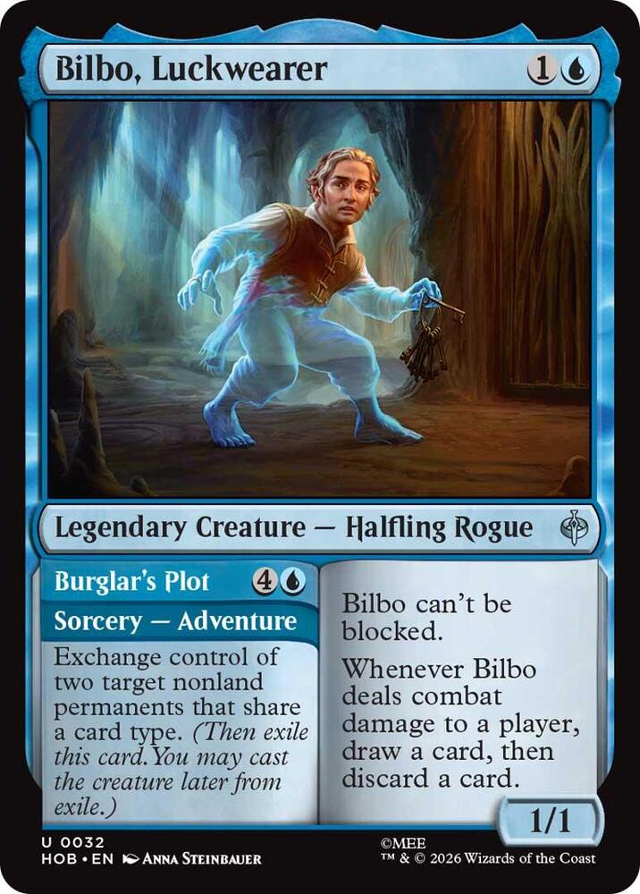 Bilbo, Luckwearer 32 card from The Hobbit