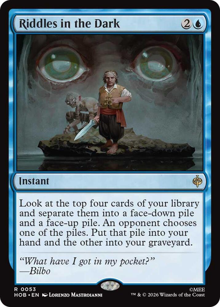 Riddles in the Dark 53 card from The Hobbit