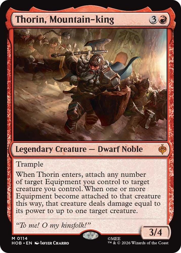 Thorin, Mountain-king 114 card from The Hobbit