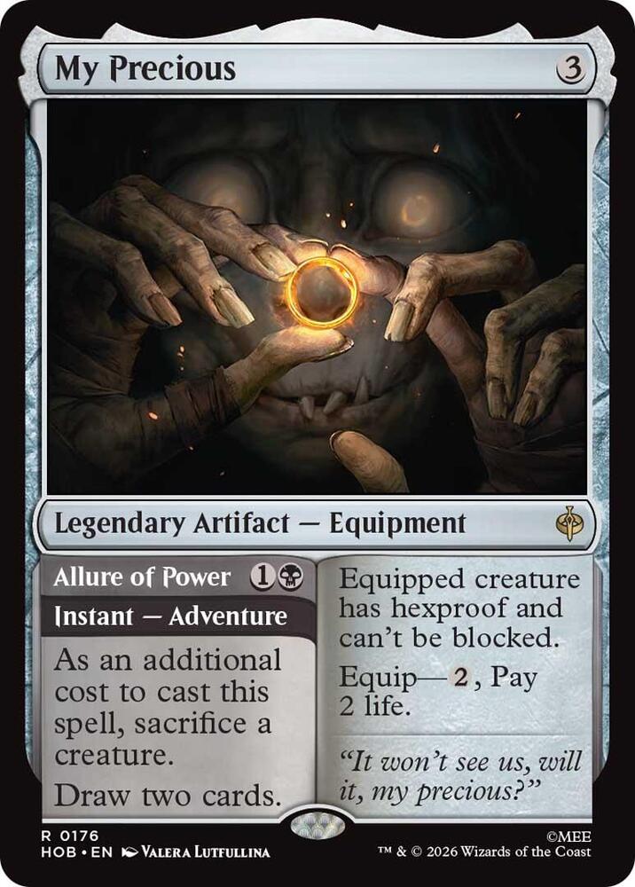 My Precious 176 card from The Hobbit