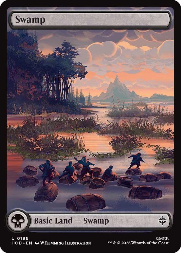 Swamp 196 card from The Hobbit