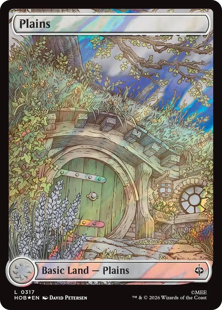 Plains (Surge Foil) 317 card from The Hobbit