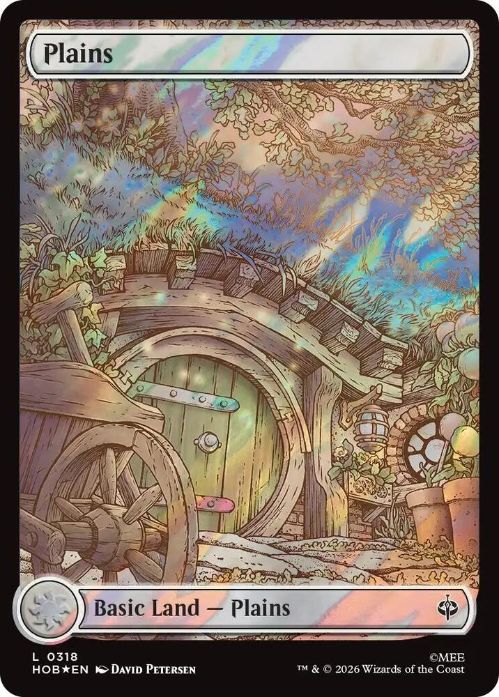 Plains (Surge Foil) 318 card from The Hobbit