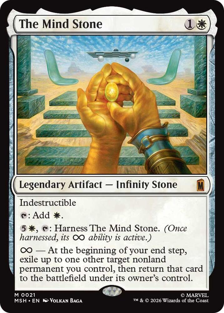 The Mind Stone 21 card from Marvel Super Heroes