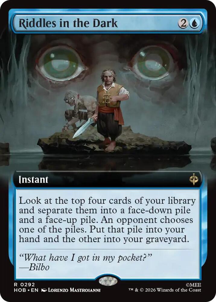 Riddles in the Dark (Extended Art) 292 card from The Hobbit