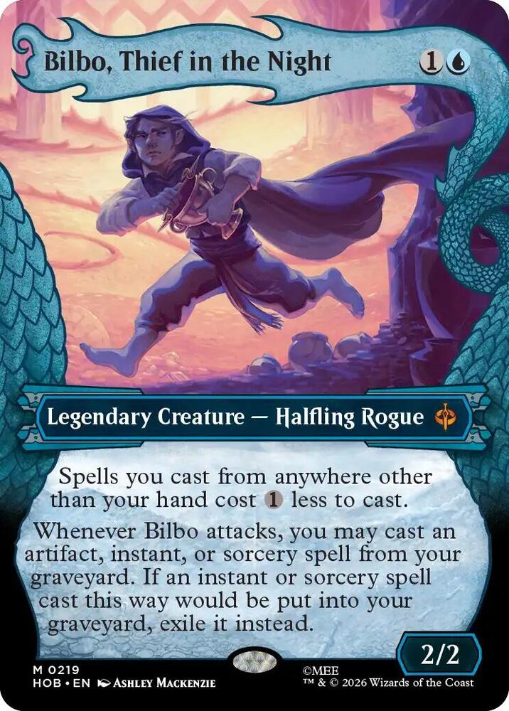 Bilbo, Thief in the Night (Showcase) 219 card from The Hobbit